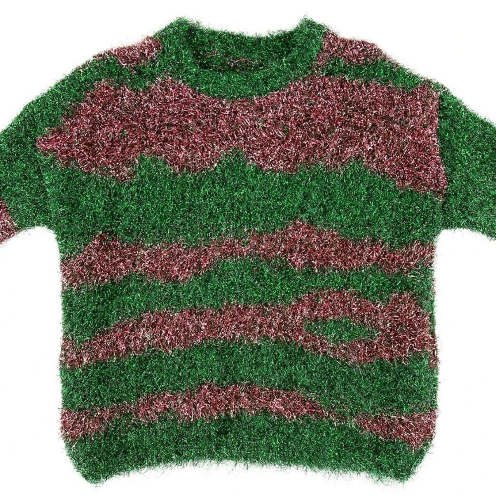Caroline Bosmans Green Rosa Girls' Size 14 Shimmery Sweater NWT MSRP $185